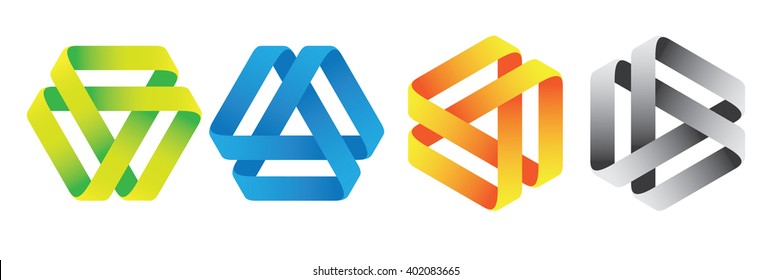 Abstract triangle icons