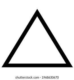 Abstract triangle isolated on the white. Vector