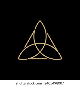 Abstract Triangle Leaf Luxury Logo Design. Creative Idea logos designs Vector illustration template