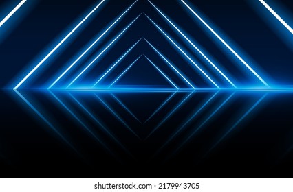 Abstract triangle Light out technology background Hitech communication concept innovation background,  vector design