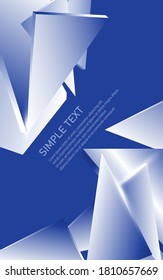 abstract triangle like glass overlap 