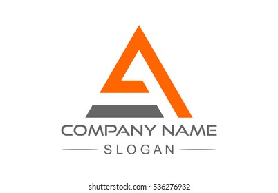 abstract triangle line logo concept