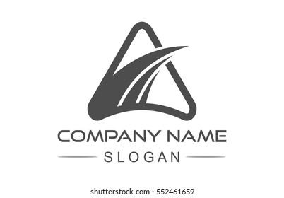 abstract triangle line logo concept