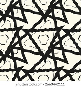 Abstract Triangle and Line Repeating Vector Design