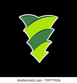 abstract triangle logo