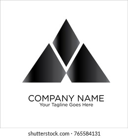 abstract triangle logo 