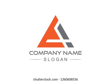 abstract triangle logo concept