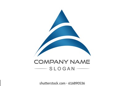 abstract triangle logo concept