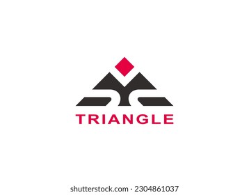 Abstract Triangle Logo Design Vector