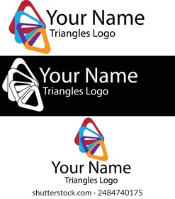 Abstract triangle logo designed for personal or professional use. 