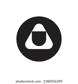 Abstract triangle logo icon design, simple logo vector