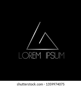 abstract triangle logo icon, sign or symbol for creative business company