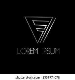 abstract triangle logo icon, sign or symbol for creative business company