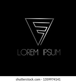 abstract triangle logo icon, sign or symbol for creative business company