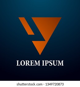 abstract triangle logo, sign, icor or symbol for creative and business company