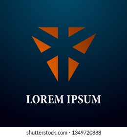 abstract triangle logo, sign, icor or symbol for creative and business company