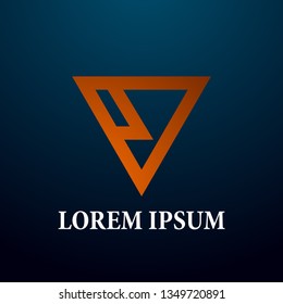 abstract triangle logo, sign, icor or symbol for creative and business company