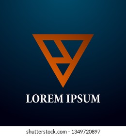 abstract triangle logo, sign, icor or symbol for creative and business company