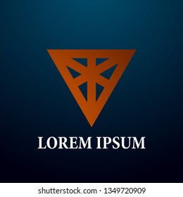abstract triangle logo, sign, icor or symbol for creative and business company