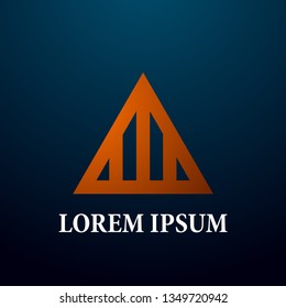 abstract triangle logo, sign, icor or symbol for creative and business company
