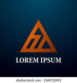 abstract triangle logo, sign, icor or symbol for creative and business company