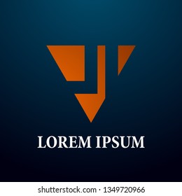 abstract triangle logo, sign, icor or symbol for creative and business company