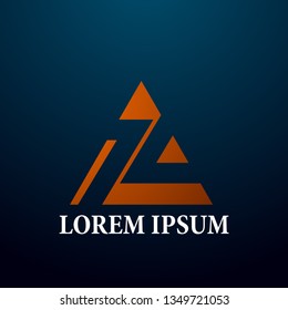 abstract triangle logo, sign, icor or symbol for creative and business company