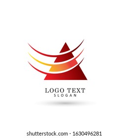 Abstract Triangle Logo. Symbol & Icon Vector Template.