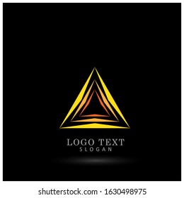 Abstract Triangle Logo. Symbol & Icon Vector Template.