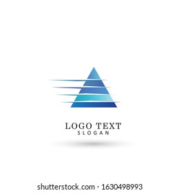 Abstract Triangle Logo. Symbol & Icon Vector Template.