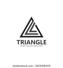 abstract triangle logo and symbol vector icon