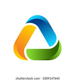 Abstract Triangle Logo Template