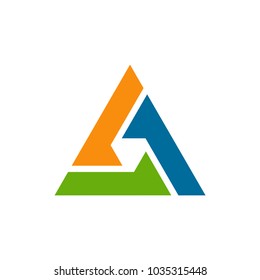 Abstract Triangle Logo Template