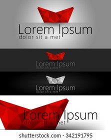 
Abstract triangle  logo template. Corporate icon such as logotype. Creative stock vector template. easy to use