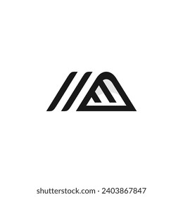 abstract triangle logo template design