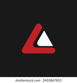 abstract triangle logo template design