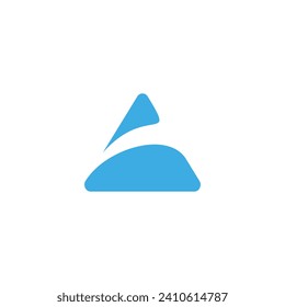 abstract triangle logo template design
