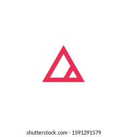 Abstract triangle logo template vector icon design