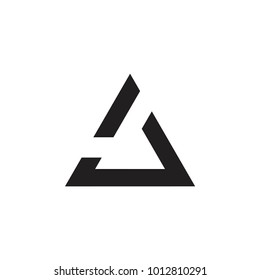 abstract triangle logo vector