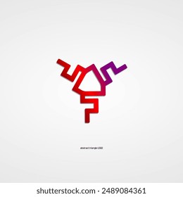 abstract triangle logo vector design