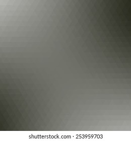 Abstract Triangle Low Poly Gray Gradient  Background.Vector Illustration