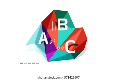 Resumen de la plantilla de infografía de polos bajos en triángulo. Fondo vectorial para diseño de flujo de trabajo, diagrama, opciones de número o diseño web