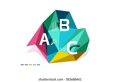 Resumen de la plantilla de infografía de polos bajos en triángulo. Fondo vectorial para diseño de flujo de trabajo, diagrama, opciones de número o diseño web
