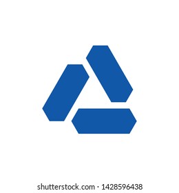 Abstract triangle mark. Logo template. Modern style