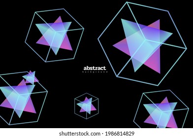 abstract triangle mesh gradient background, wallpaper banner website. vector eps