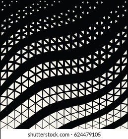 abstract triangle minimal geometric pattern halftone background