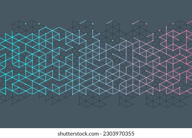 Abstract triangle minimal geometrical lines background Medical technology science design templates for flyer, leaflet, brochure, report, presentation