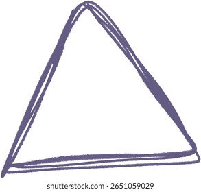 Triángulo Abstractas, Icono dibujado a mano mínimo, Dibujo de marcador de triángulo, Línea geométrica simple