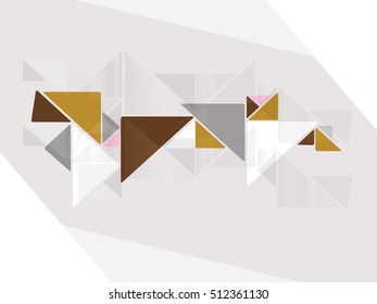 Abstract triangle modern template
