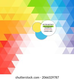 Abstract triangle modern template for business or technology presentation, vector illustration